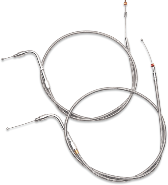 Stainless Steel Throttle/idle Cable Silver +305 mm (12''), 2, nordicamoto.ro
