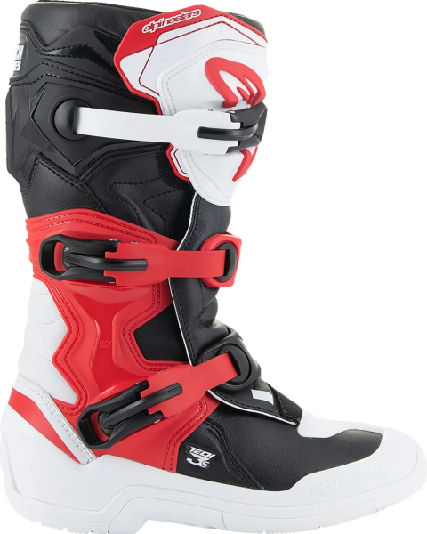 Alpinestars Tech 3s gyermekcsizma, fehér/fekete/piros, 38-as méret, 4, nordicamoto.ro