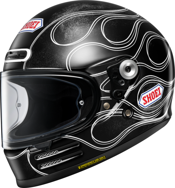 SHOEI GLAMSTER06 BLAST TC-5 teljes arcú sisak, fekete/fehér, M-es méret, 1, nordicamoto.ro