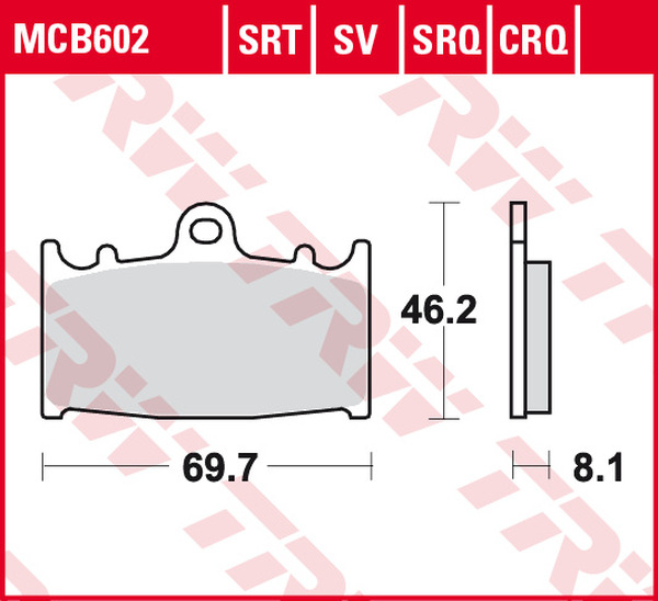 Srt Series Sindered Front Brake Pads, 1, nordicamoto.ro