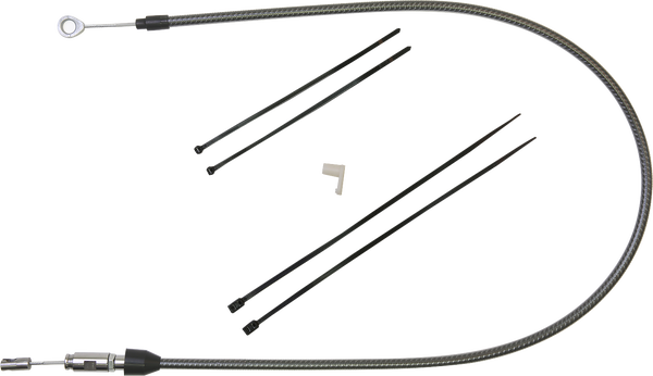 Karbonfibr Quick Connect Upper Clutch Cable Silver, 1, nordicamoto.ro