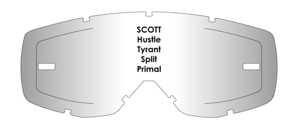 Scott Hustle/Tyrant/Split/Primal AirScreen lencse, szürke, 2, nordicamoto.ro