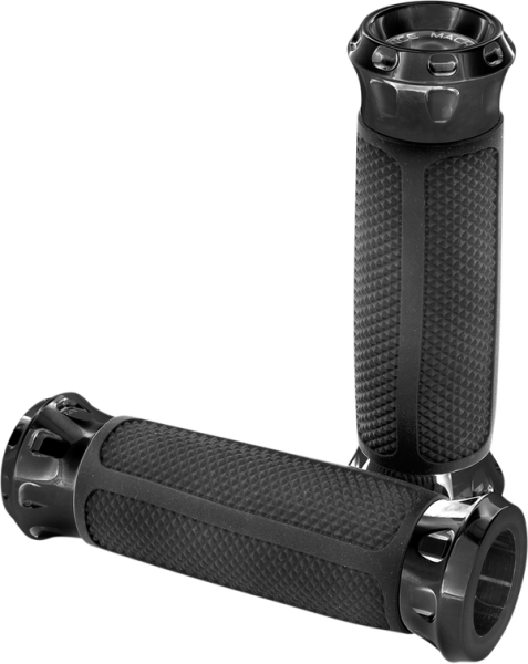 Overdrive Custom Grips Black, 1, nordicamoto.ro