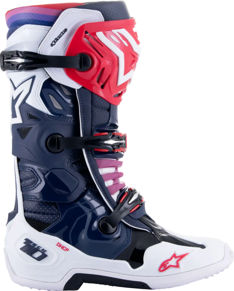 Cizme Alpinestars Tech 10 Supervented Blue/White 47, 6, nordicamoto.ro