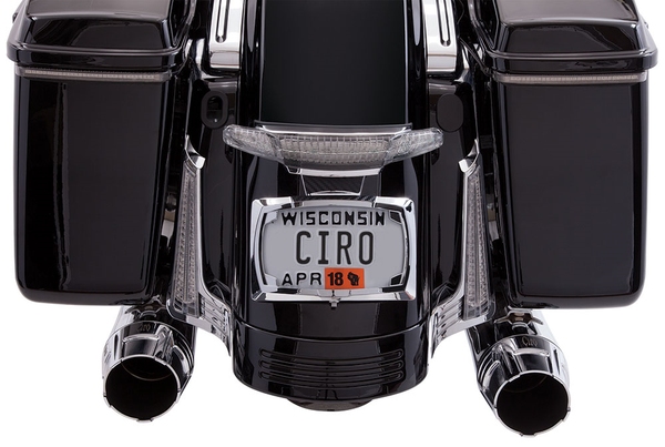Latitude Taillight And License Plate Mount Chrome, 3, nordicamoto.ro