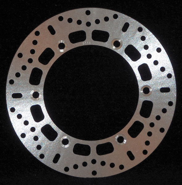 Round D-series Scooter Brake Rotor Silver, Stainless Steel, Zinc, 1, nordicamoto.ro