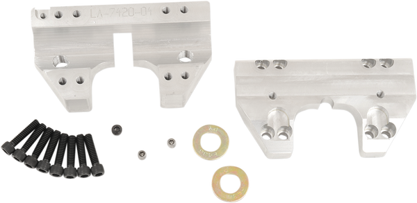 Handlebar Clamp Set Silver, 1, nordicamoto.ro