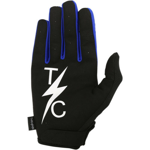 Thrashin Stealth fekete/kék textil kesztyű, XXL, 3, nordicamoto.ro