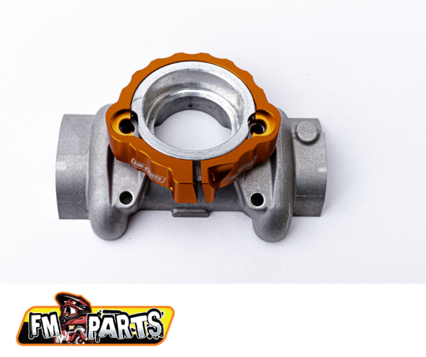 KTM / Husqvarna 250/300 2017–2021 kipufogócső-peremvédő, narancssárga, Fm-Parts, 8, nordicamoto.ro