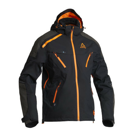 AMOQ Orbit motorosdzseki, fekete/narancssárga, XS, 1, nordicamoto.ro