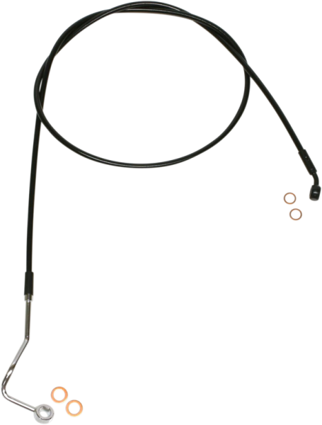Xr Stainless Upper Brake Line Black Oversize [+254 mm (10'')], 1, nordicamoto.ro