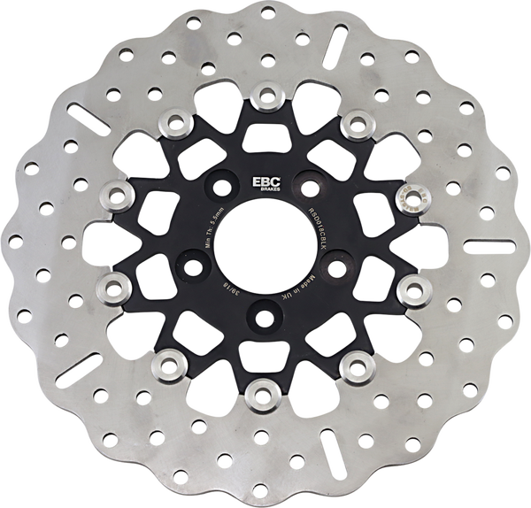 Custom Stainless Steel Rear Brake Rotor Black, Chrome, 2, nordicamoto.ro