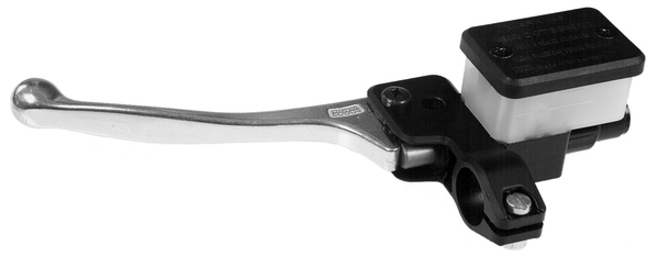 225 Hydraulic Brake And Clutch Levers With Reservoir Black, Silver, Polished, 1, nordicamoto.ro