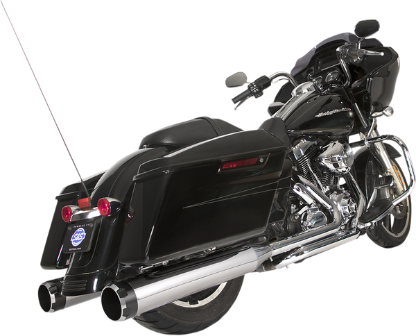 El Dorado Dual Exhaust System Black, 1, nordicamoto.ro
