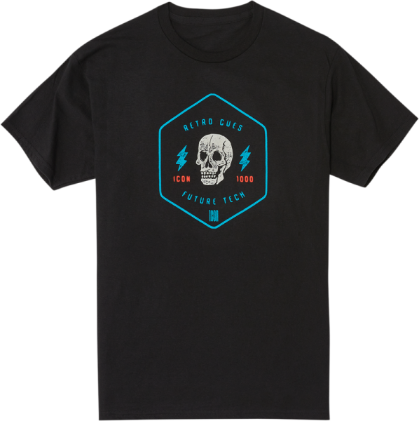 Tee Retro Skull Bk Sm Black S, 1, nordicamoto.ro