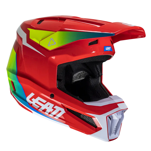 Leatt 2.5 V25 sisak, piros/savzöld/fehér, L-es méret, 1, nordicamoto.ro