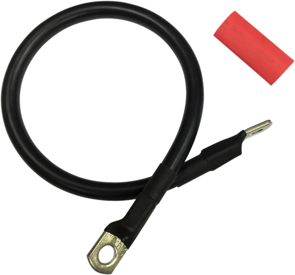 Battery Cable With Optional Shrink Tube Black, 1, nordicamoto.ro