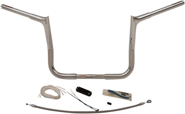 1-1/4(r) Ez Install Pointed Top Handlebar Kit Silver, 5, nordicamoto.ro