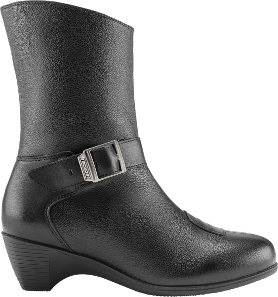 Icon Tuscadero™ női csizma, fekete, 40-es méret, 8, nordicamoto.ro