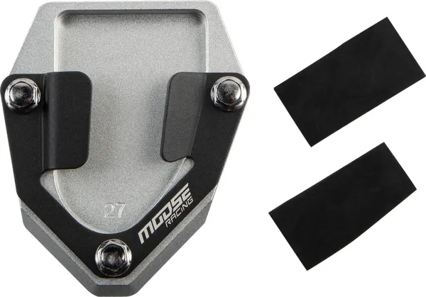 MOOSE RACING Kickstand Pad Extension Black, Chrome, 1, nordicamoto.ro