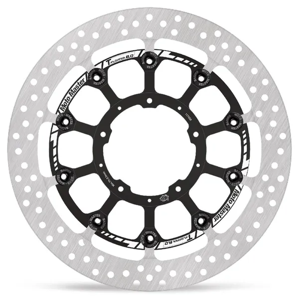 Halo sorozatú T-floater fékrotor, fekete, rozsdamentes acél, 1, nordicamoto.ro