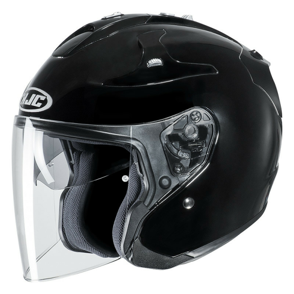 Casca HJC FG-JET Solid Lucios Negru, 2, nordicamoto.ro