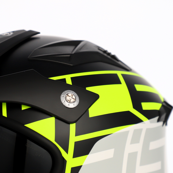 Acerbis Aria Sport Jet sisak, fekete/fluoreszkáló sárga, XS, 5, nordicamoto.ro