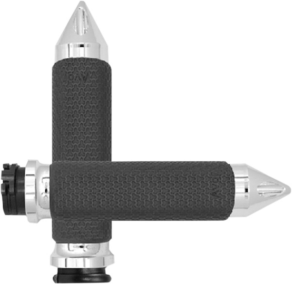 Vibration Dampening Memory Foam Grips Silver, 1, nordicamoto.ro