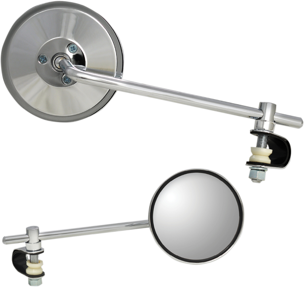 Universal Clamp-on Mirror Silver, 1, nordicamoto.ro