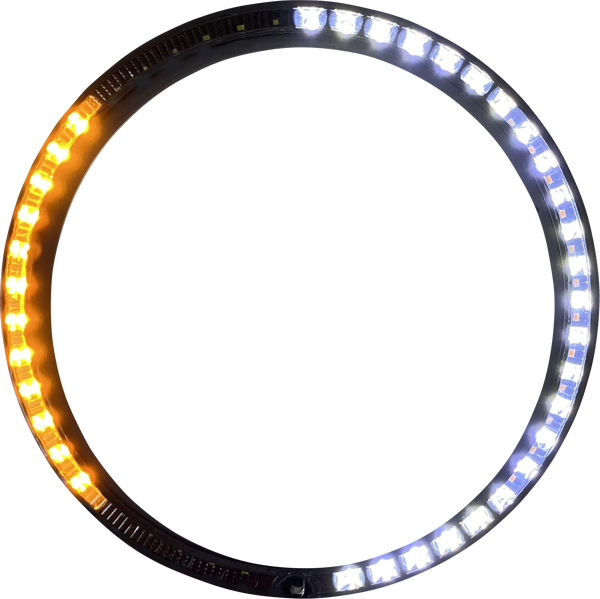 Probeam® Turn Signal Ring Trim Amber, White, 3, nordicamoto.ro