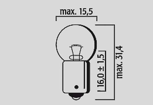 Replacement Bulb 12v/4w White, 2, nordicamoto.ro