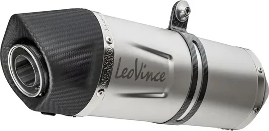 LeoVince LV One Evo Slip-On kipufogórendszer – rozsdamentes acél, titánhatású, 1, nordicamoto.ro