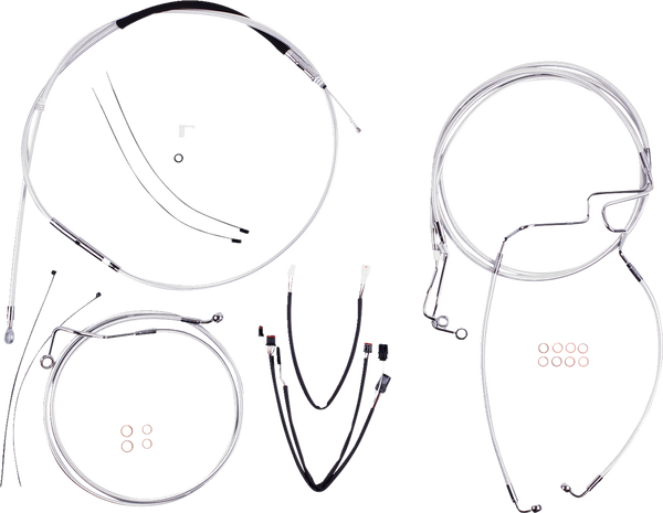 Sterling Chromite Ii® Designer Handlebar Installation Kit Silver, 3, nordicamoto.ro