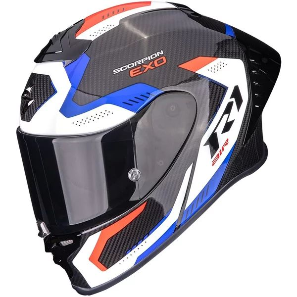 SCORPION EXO-R1 EVO II CARBON AIR PROPEL S teljes arcú sport sisak, fekete/piros, 1, nordicamoto.ro