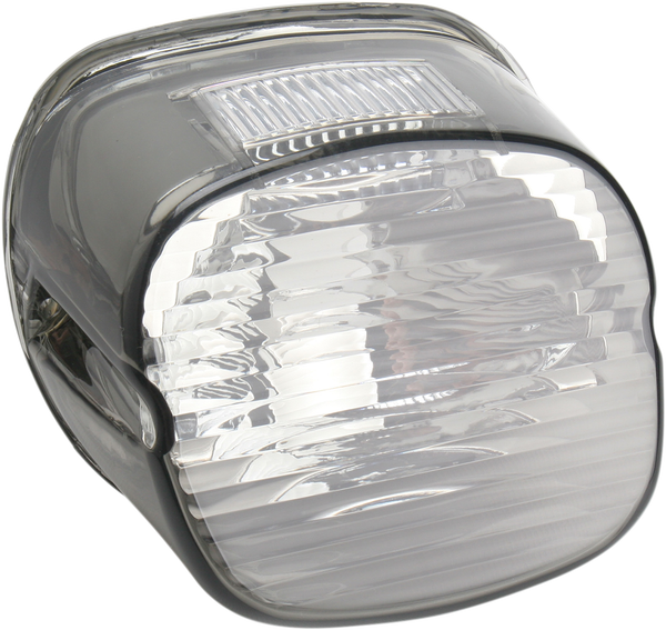 Laydown Taillight Lens With Top Tag Window Chrome, 2, nordicamoto.ro
