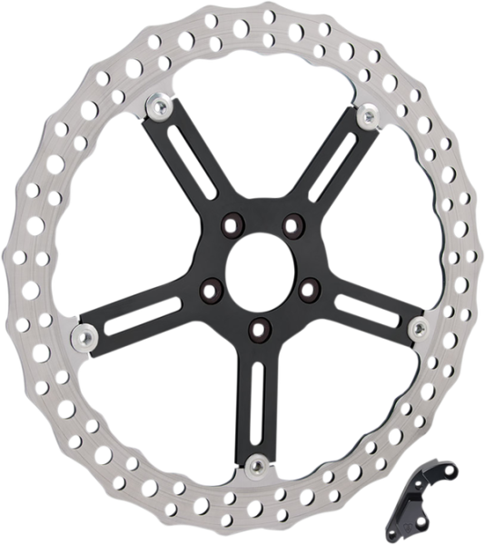 Big Brake Jagged Floating Rotor Kit Black, Silver, 1, nordicamoto.ro