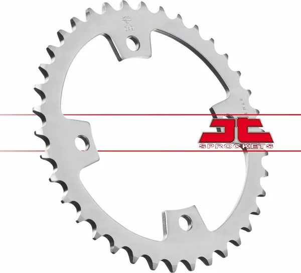 JT SPROCKETS Acél hátsó lánckerék, természetes felületű, 2, nordicamoto.ro