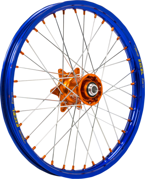 Wheel Assembly Elite Mx-en Front 1.60(r)x21(r) Aluminium Orange | Blue, 1, nordicamoto.ro