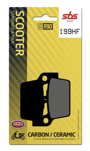 Hf Street Ceramic Organic Brake Pads, 1, nordicamoto.ro