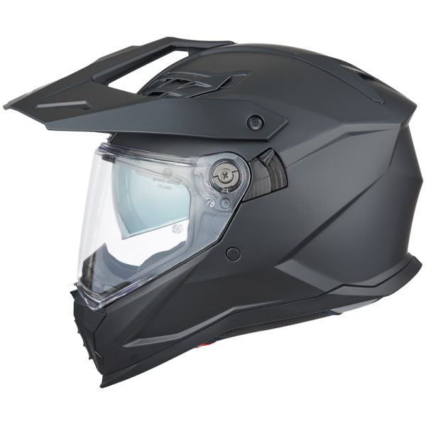 AMOQ AI100 Solid motoros sisak, matt fekete, L méret, 7, nordicamoto.ro