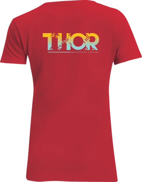 Tricou Dama Thor 8 Bit Red L, 2, nordicamoto.ro