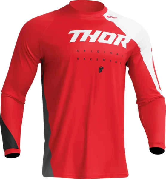 Tricou Copii Thor Sector Edge Red/White XS, 3, nordicamoto.ro
