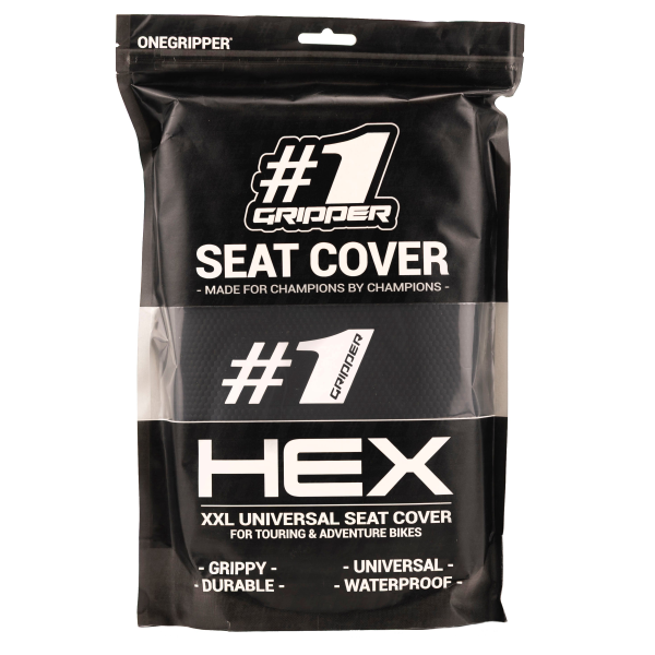 ONEGRIPPER HEX XXL univerzális motorkerékpár-ülésfedél, fekete, 4, nordicamoto.ro