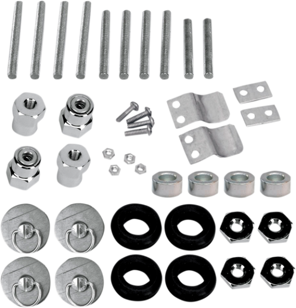 S4 Quick-disconnect Saddlebag Docking Post And Fastener Kit Gray, 1, nordicamoto.ro