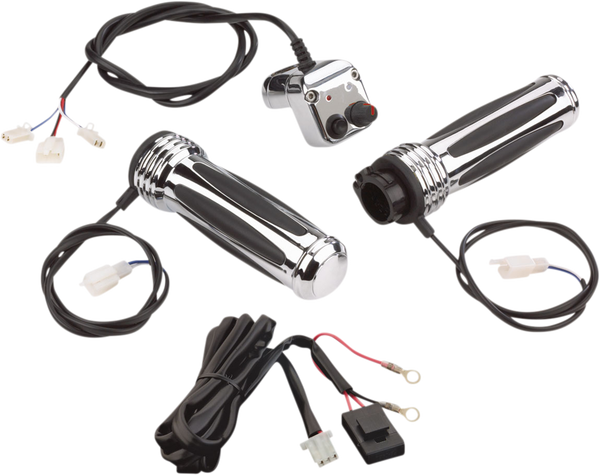 Comfort Heated Grips Chrome, 2, nordicamoto.ro