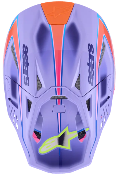 Alpinestars Supertech M10 Jett Lawrence R01 lila XS bukósisak, 6, nordicamoto.ro