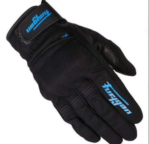 Furygan Jet D3O női kesztyűk, fekete/türkiz, XS, 1, nordicamoto.ro