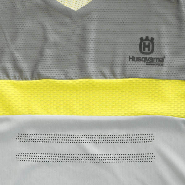 HUSQVARNA RAILED póló, sárga/szürke, XL, 2, nordicamoto.ro