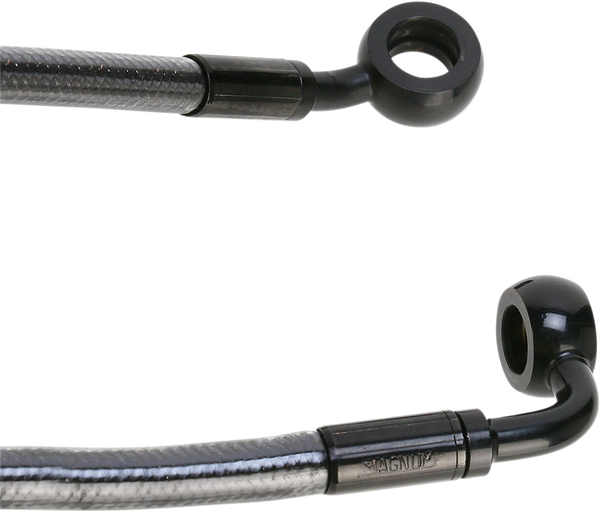 E-z Align Dot Braided Single Disc Front Brake Line Black, Black Pearl, 2, nordicamoto.ro