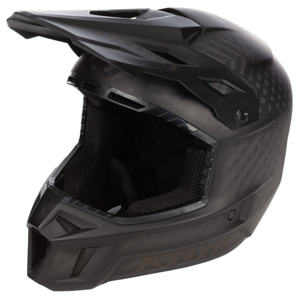 Klim F3 Carbon ECE Unruly fekete–fehér motoros sisak, 96, nordicamoto.ro